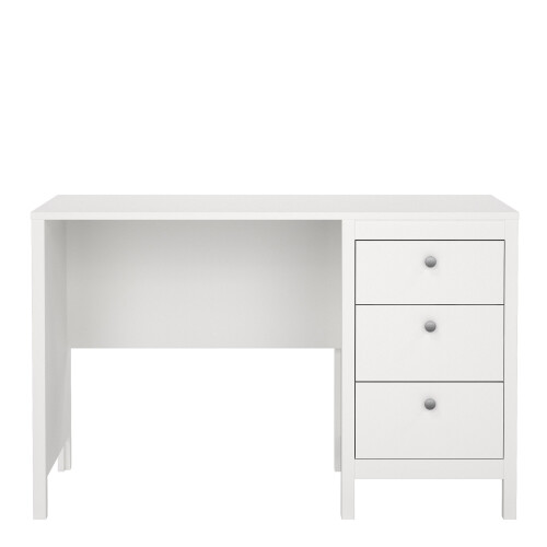 Desk 3 drawers White Madrid 1