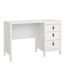 Desk 3 drawers White Barcelona