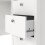 Desk 3 drawers White Madrid 9