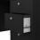 Desk 3 drawers Matt Black Madrid 9