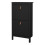 Shoe Cabinet 2 flap doors Matt Black Barcelona 3