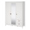 Wardrobe with 2 doors + 1 mirror door + 2 drawers White Barcelona 3