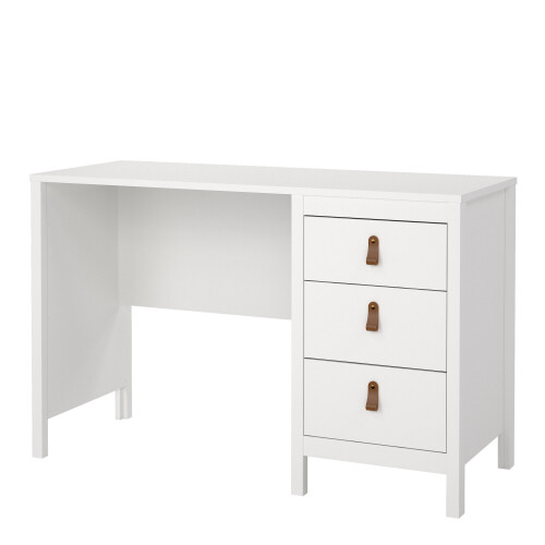 Desk 3 drawers White Barcelona 2