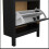 Shoe Cabinet 2 flap doors Matt Black Barcelona 8