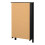 Shoe Cabinet 2 flap doors Matt Black Madrid 4