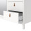 Wardrobe with 2 doors + 1 mirror door + 2 drawers White Barcelona 8