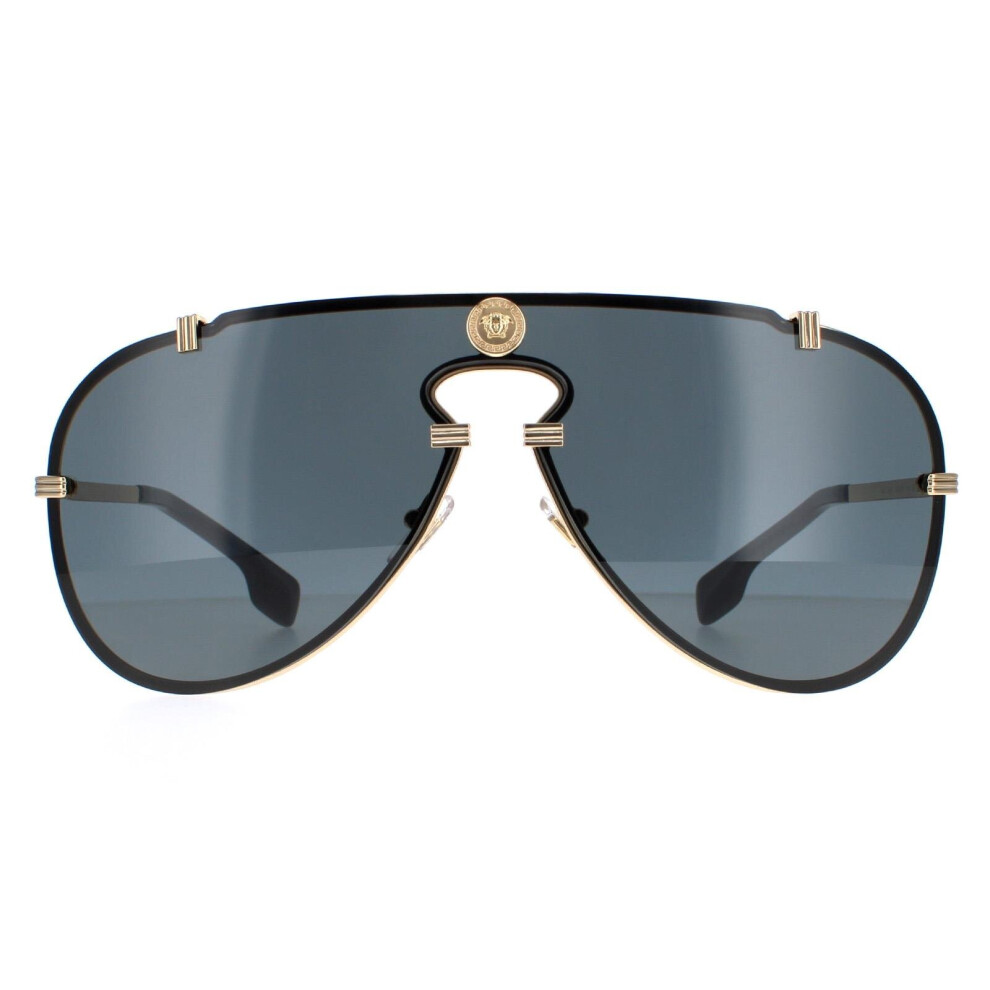 Versace Sunglasses Ve2243 100287 Gold Dark Grey Gold,Grey