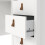 Desk 3 drawers White Barcelona 9