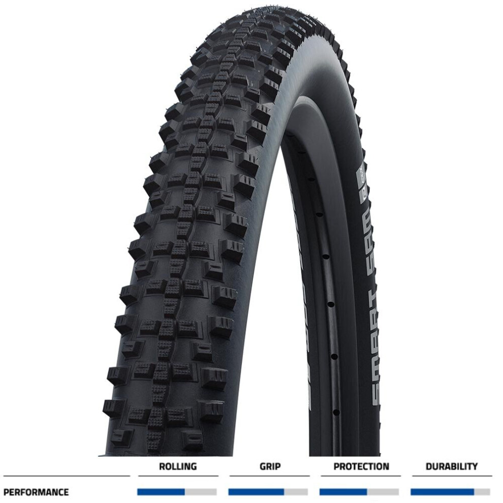 Schwalbe (27.5 X 2.60) Smart Sam Performance Line Tyre Black