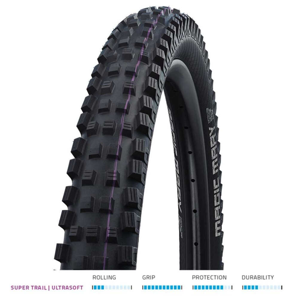 (29 X 2.60) Schwalbe Magic Mary Addix Super Trail Ultra Soft Folding TLE Tyre Black