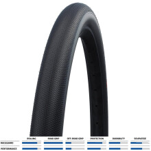 Schwalbe G-One Speed Raceguard Folding Tyre Black - 700 X 30C