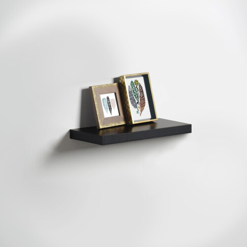 Spot On Dealz 40cm High Gloss Wall Floating Shelf Black