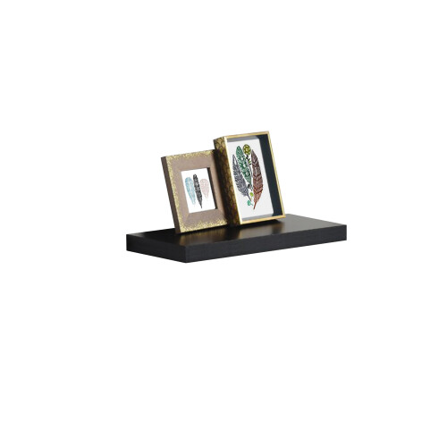 Spot On Dealz 40cm High Gloss Wall Floating Shelf Black 1