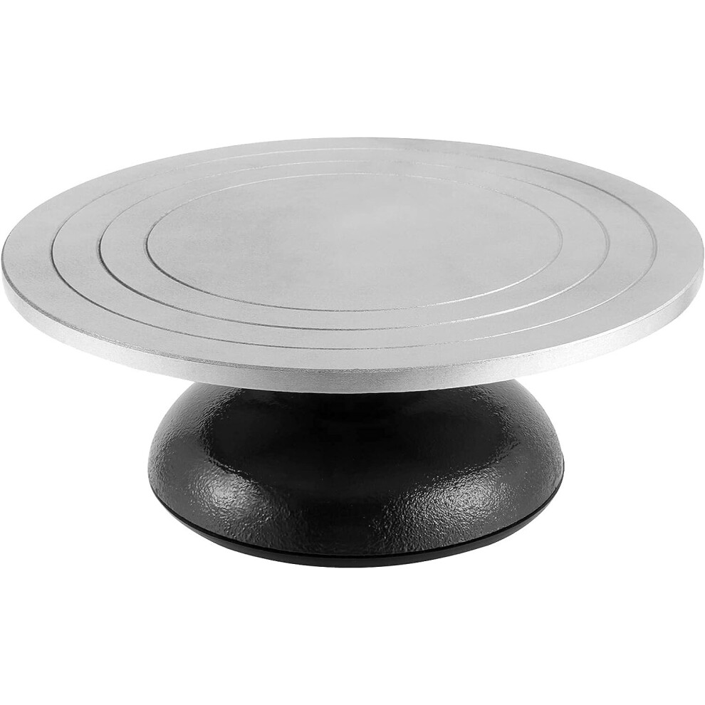 12 Inches Heavy Duty Metal Pottery Banding Wheel, Sculpting Wheel Turntable for Decorating Painting Ceramics Model-Making Clay Design