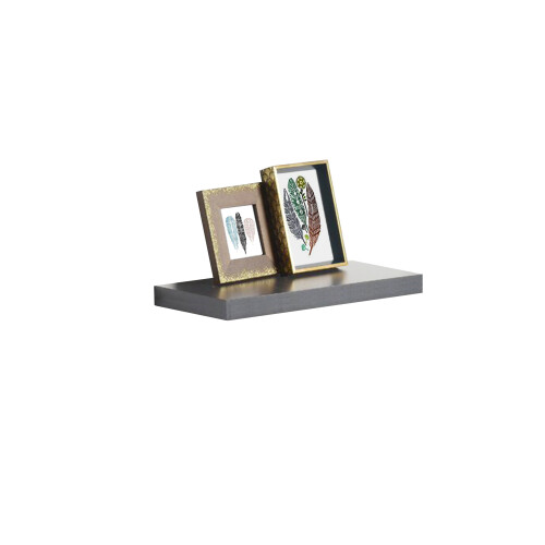 Spot On Dealz 40cm Grey High Gloss Wall Floating Shelf 1