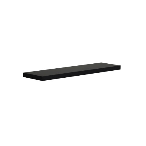 Spot On Dealz 80cm Black High Gloss Wall Floating Shelf 2
