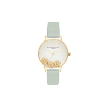 Montre - Olivia Burton - OB16CH17 - Cadran blanc - Bracelet en cuir véritable - Quartz 30mm