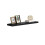 Spot On Dealz 80cm Black High Gloss Wall Floating Shelf 2