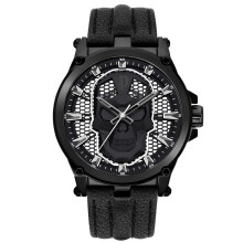 Montre Quartz Homme - POLICE - Vertex PEWJA2108203 - Acier inoxydable - Noir - Cuir