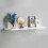 Spot On Dealz White 110cm High-Gloss Floating Wall Shelf - Concealed Bracket Mounting, 110x23.5cm, G-0048 2