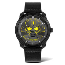 Montre Analogique Quartz - Police - PL15714JSB.02 - Cuir Noir - Homme - Verre Minéral