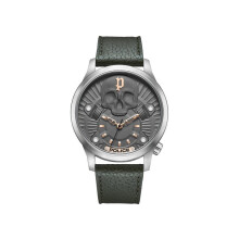 Montre - POLICE - Jet PEWJA2227703 - Quartz - Homme - Acier inoxydable - Cuir noir