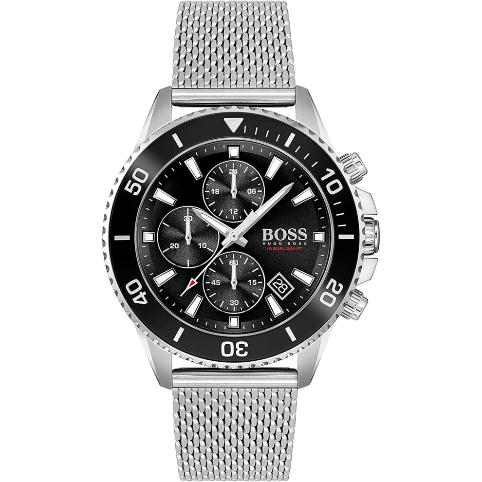 Hugo Boss Admiral Chronograph Men's Watch 1513904 - Classic Luxury Timepiece Not,Specified