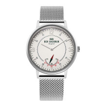 Kello - BEN SHERMAN - WB034SM - Ruostumaton teräs - Valkoinen kellotaulu - Tyylikäs tyyli