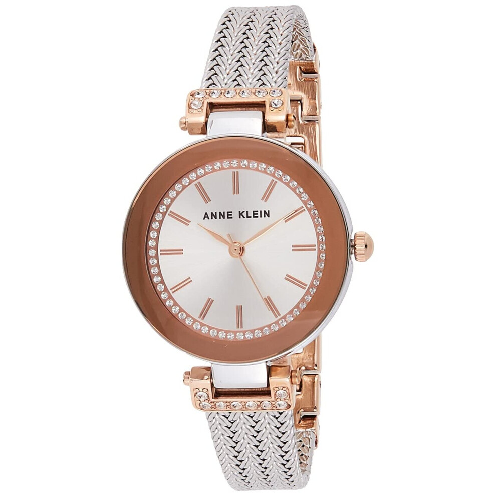 Anne Klein Silver & Rose Gold Ladies Watch AK1907