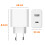 Xiaomi Xiaomi Netlader originele netoplader, USB + USB-C 33W, Wit 4