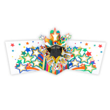 Thank You Teacher Pop Out Paper Celebrations Card Pop Up 3D Greeting Card