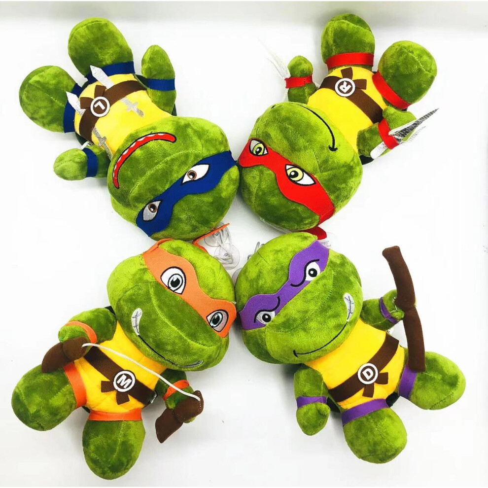 Xurikcoo (4Pcs) 4Pcs Teenage Mutant Ninja Turtles Children Plush Toy Stuffed Doll