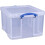 Really Useful Really Useful Box 2 x 42L Capacity Plastic Storage Box W/ lockable lid - Clear 3