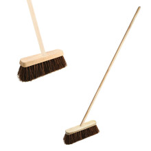 AAMEN Wide Bassine Wooden Yard Broom With Wooden Long Handled for Garden