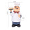 (  Cake) Resin Chef Restaurant Chef Statue Home Kitchen Ornament Figurine Table Decor 1
