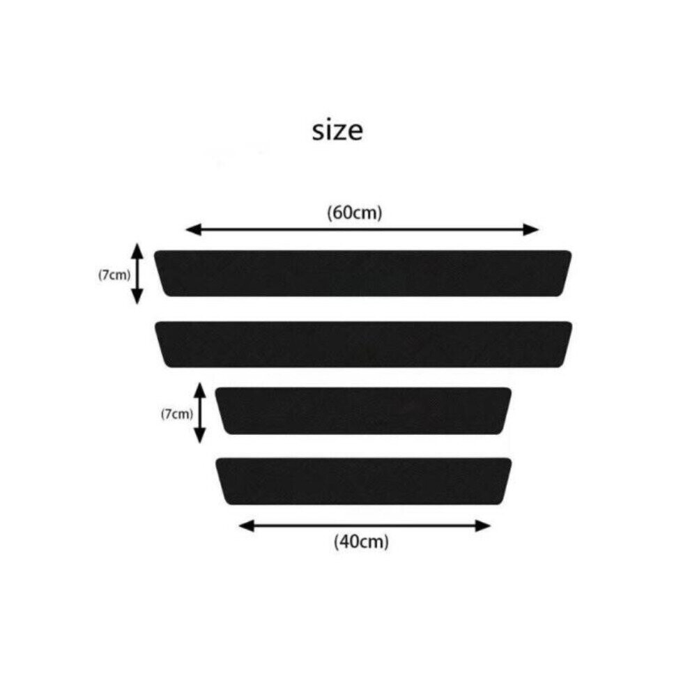 4Pcs For Isuzu D-Max Door Sill Strip Anti Scratch Door Step Sticker 4754135863660