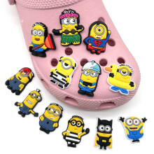 12PCS Minions Croc Shoes Charm Cute Cartoon Charm Accessories Decor