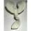 White Dove 3D Printed Christmas Tree Topper - High Quality White 5