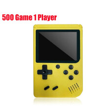 (Yellow(1 player)) Built-in 500/800 Game Console Gameboy Machine Classic Game Handheld Video Kids