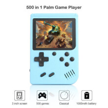 (Blue(1 player)) Built-in 500/800 Game Console Gameboy Machine Classic Game Handheld Video Kids