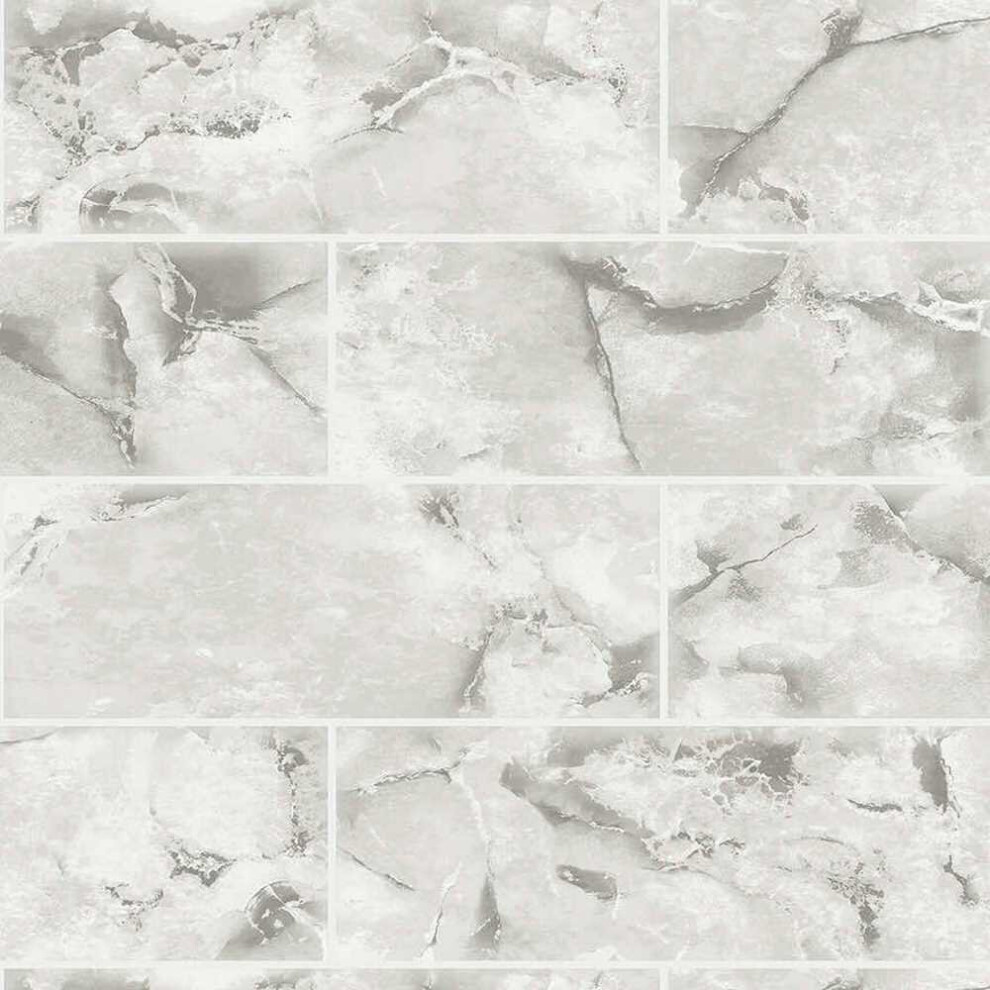 Holden Decor Tiling On A Roll Odeon Marble Tile Dove Wallpaper 89391 5022976893917