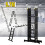 5.7M Aluminium Telescopic Ladder Multi-Purpose Folding Step Ladders 1