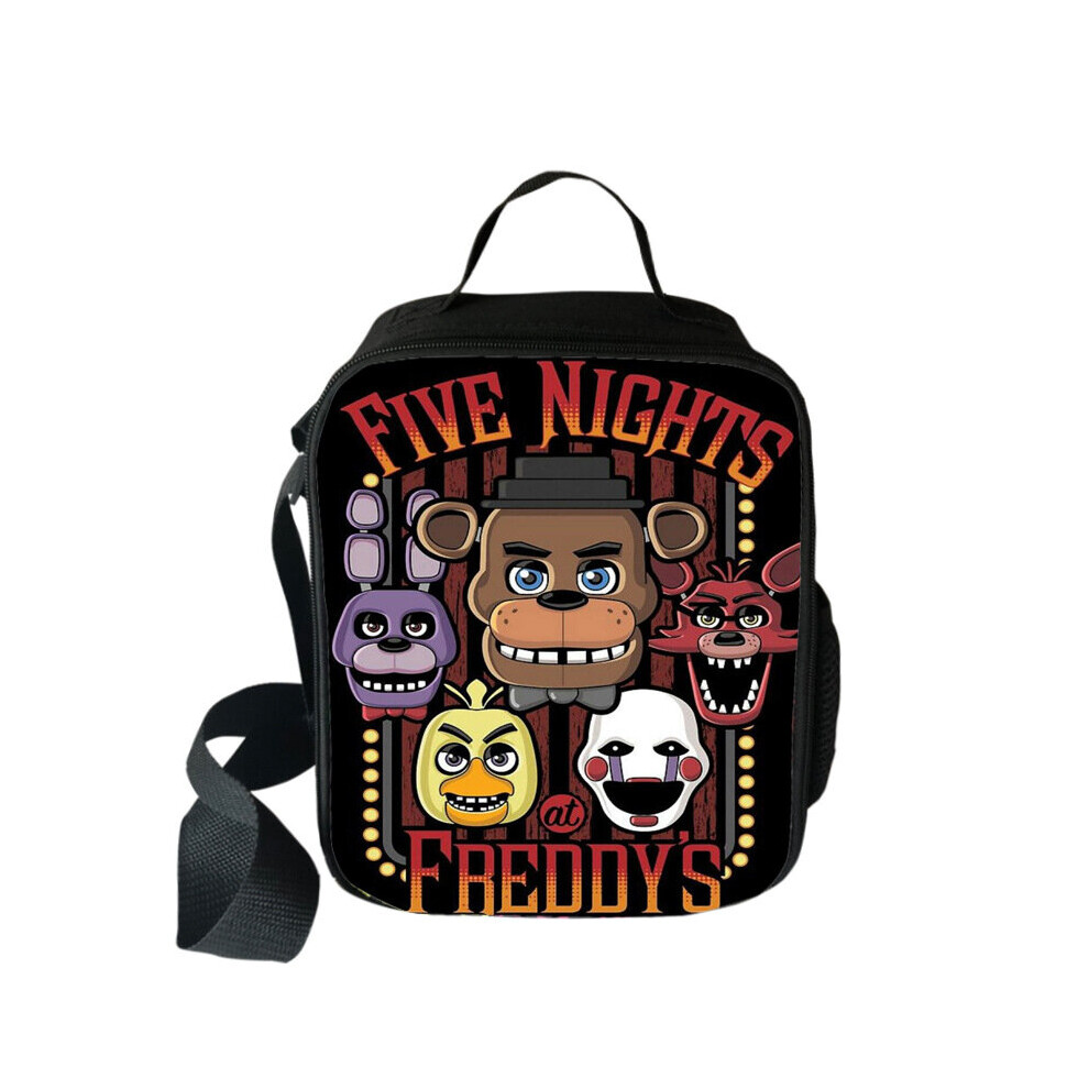 (G) Five Nights At Freddys 3d Printed Insulated Lunch Bag Waterproof Bag Picnic