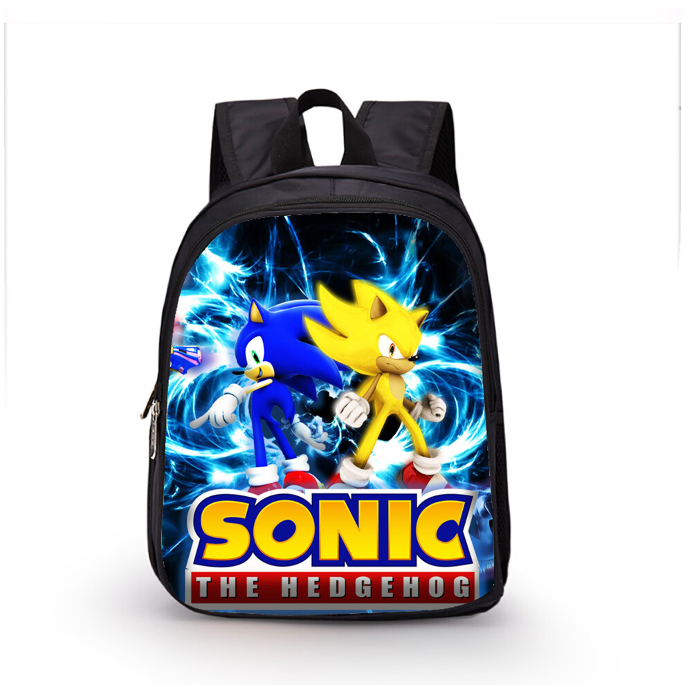 (Sonic, Small) Student Large Schoolbag Capacity Kids Backpack Outdoor Travel Bag Gift