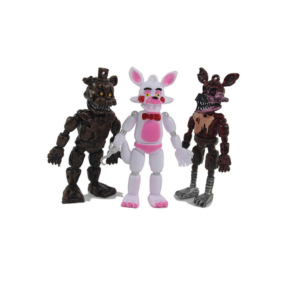 Fnaf 6pcs Five Nights At Freddys 9cm Mini Figures Miniature Game Collection Toy