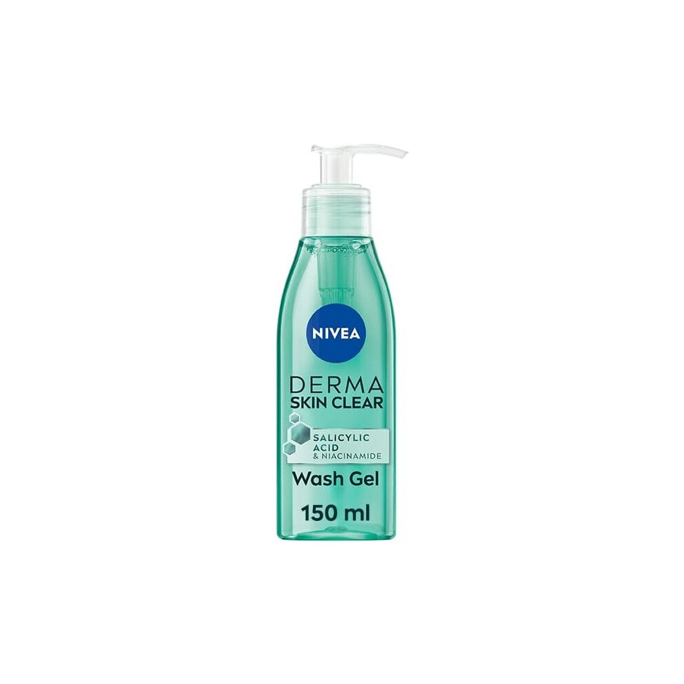 New - Salicylic Acid & Niacinamide Deep Cleansing Face Wash For Blemish-Prone Skin, Reduces Blackheads (150 Ml) Nivea Derma Skin Clear Wash Gel