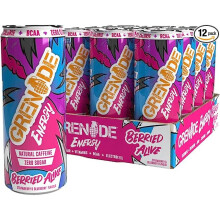 Grenade Sugar Free Energy Drink - Berried Alive, 330 ml (Pack of 12)