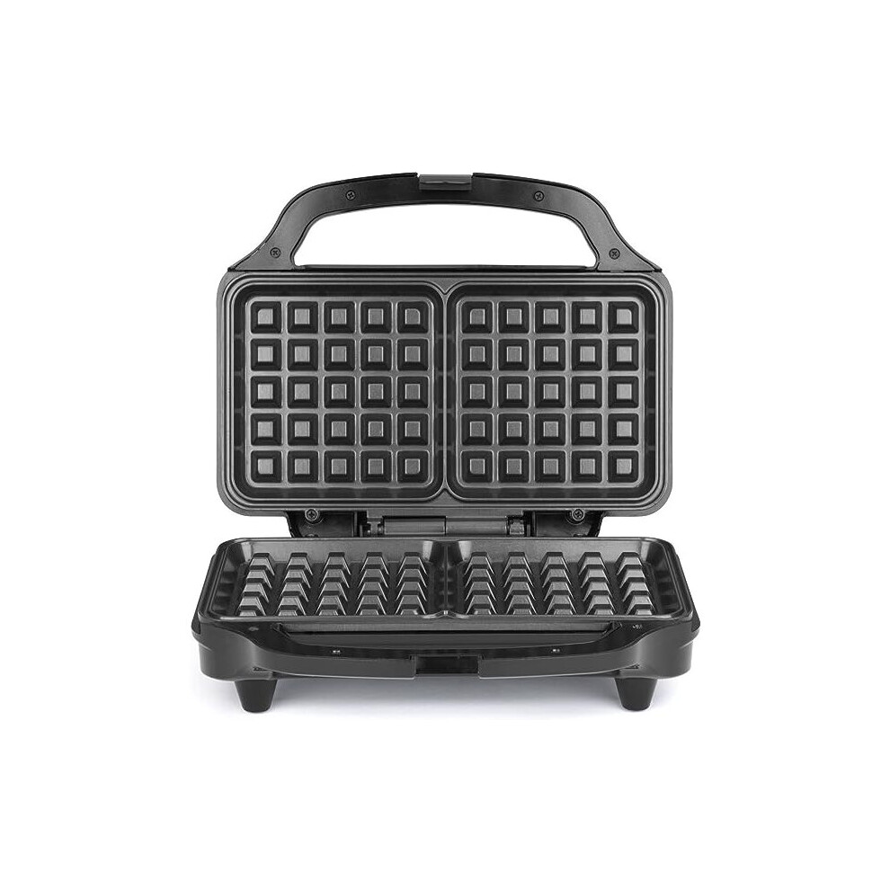 Waffle Maker Deep Fill Wall Iron Machine XL Non-Stick Cooking Plates Waffles Square Homemade Breakfast/Dessert Cool Handle Auto Temp Control 900W