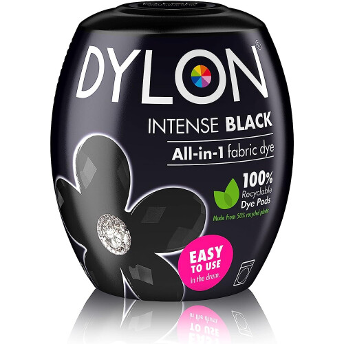 Dylon Dylon Washing Machine Fabric Dye Pod Intense Black, 350g