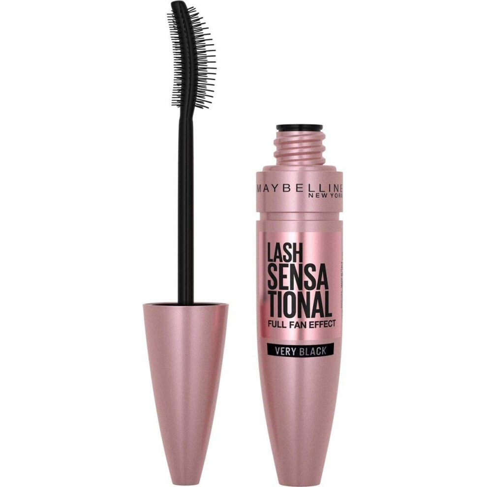 Maybelline New York, Volume Mascara, Lash Sensational, Colour: Very Black, 9.4 ml